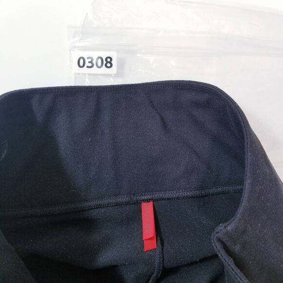 SPANX Black Leggings Slits Yoga Activewear - Picture 13 of 13